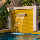 Pastilha de Vidro 2,5x2,5cm K2510 Amarela Glass Mosaic