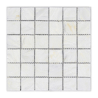 Pastilha de Vidro 4,8x4,8cm Junsui J07 Preta Glass Mosaic