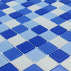 Pastilha de Vidro Azul Mescla para Cozinha Piscina Banheiro J