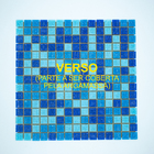 Pastilha De Vidro Azul Mosaico Kit 40 Placas 4m