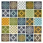 Pastilha de Vidro Brilhante Colorido 31,4x31,4cm Van Gogh