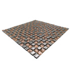 Pastilha De Vidro Craquelada 30cmx30cm La Bella Griffe Cobre