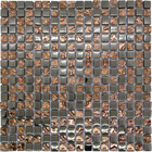 Pastilha De Vidro Craquelada 30cmx30cm La Bella Griffe Cobre