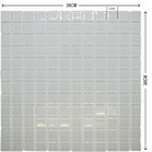 Pastilha De Vidro Lisa 30cmx30cm La Bella Griffe White