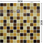 Pastilha de Vidro Marrom Mescla Cristal para Cozinha Banheiro
