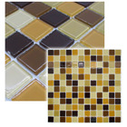 Pastilha de Vidro Marrom Mescla Cristal para Cozinha Banheiro