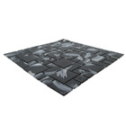 Pastilha De Vidro Mesca 30cmx30cm La Bella Griffe Monet Black