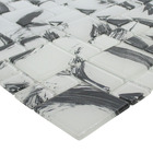 Pastilha De Vidro Mesca 30cmx30cm La Bella Griffe Monet White