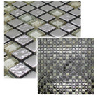 Pastilha De Vidro Mesca 30cmx30cm La Bella Griffe Prata