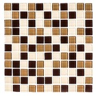 Pastilha de Vidro Mescla Caramelo 30x30cm Vidro Real