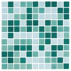 Pastilha de Vidro Mescla Esmeralda 30x30cm Vidro Real