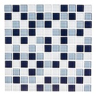 Pastilha de Vidro Mescla Lazuli 30x30cm Vidro Real