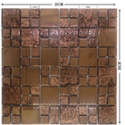 Pastilha De Vidro Metalizada 30cmx30cm La Bella Griffe Cobre