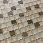 Pastilha De Vidro Metalizada 30cmx30cm La Bella Griffe Creme