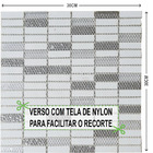 Pastilha De Vidro Para Cozinha Banheiro Parede  Cinza Preto C