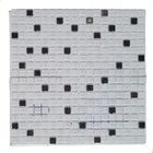 Pastilha De Vidro Para Cozinha Banheiro Parede Branco Metal 3