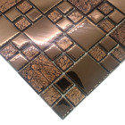 Pastilha De Vidro Para Cozinha Banheiro Parede Cromo Cobre 30