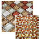 Pastilha De Vidro Para Cozinha Banheiro Parede Dourado Ouro M