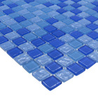 Pastilha De Vidro Para Cozinha Cristal Lisa Azul Safira 30x30