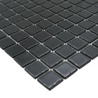 Pastilha De Vidro Para Cozinha Cristal Lisa Preto 30x30cm - L