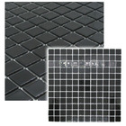 Pastilha De Vidro Para Cozinha Cristal Lisa Preto 30x30cm - L