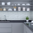 Pastilha de Vidro Subway Calacata Branco 30x30cm Glassline