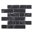 Pastilha de Vidro Subway Nero Preto 30x39cm Glassline