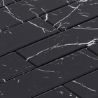 Pastilha de Vidro Subway Nero Preto 30x39cm Glassline