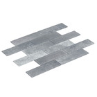 Pastilha de Vidro Subway Urban Cinza 30x39cm Glassline