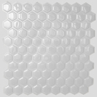 Pastilha Decorativa Adesiva Colmeia Branco 27,5x27,5cm