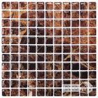 Pastilha Decorativa Adesiva Marrom Imperador 27,5x27,5cm