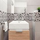 Pastilha Decorativa Adesiva Miscelânea Cinza C/ Preto 27,5x27