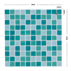 Pastilha Esmeralda 30x30cm Vidro Real