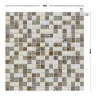 Pastilha GG13 30x30cm Bege Glass Mosaic