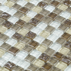 Pastilha GG13 30x30cm Bege Glass Mosaic