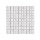Pastilha GS306 30x30cm Bege, Rosa e Branca Glass Mosaic