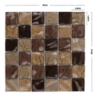 Pastilha J04 30x30cm Glass Mosaic