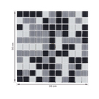 Pastilha Mescla Cinza 30x30cm Vidro Real