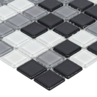 Pastilha Mescla Cinza 30x30cm Vidro Real