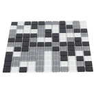 Pastilha Mescla Cinza 30x30cm Vidro Real