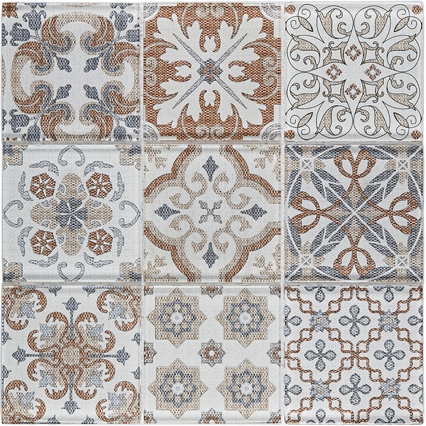 Pastilha Patchwork PW503 30x30cm Glass Mosaic