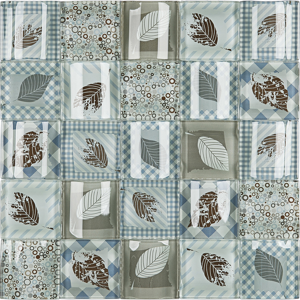 Pastilha Patchwork PW509 30x30cm Glass Mosaic