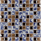 Pastilha PE2504 30x30cm Glass Mosaic