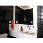 Pastilha Preta Lisa 30x30cm Vidro Real