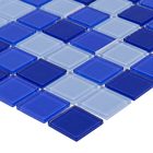 Pastilha Safira Azul 30x30cm Vidro Real