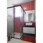 Pastilha Vermelha 30x30cm Vidro Real