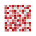 Pastilha Vidro Lisa 2m² Mix Vermelho