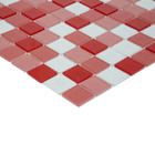 Pastilha Vidro Lisa 2m² Mix Vermelho