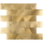 Pastilhas Adesivas Metálicas (brick Gold)