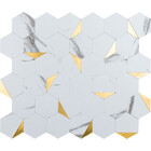 Pastilhas Adesivas Metálicas (carrara Gold)